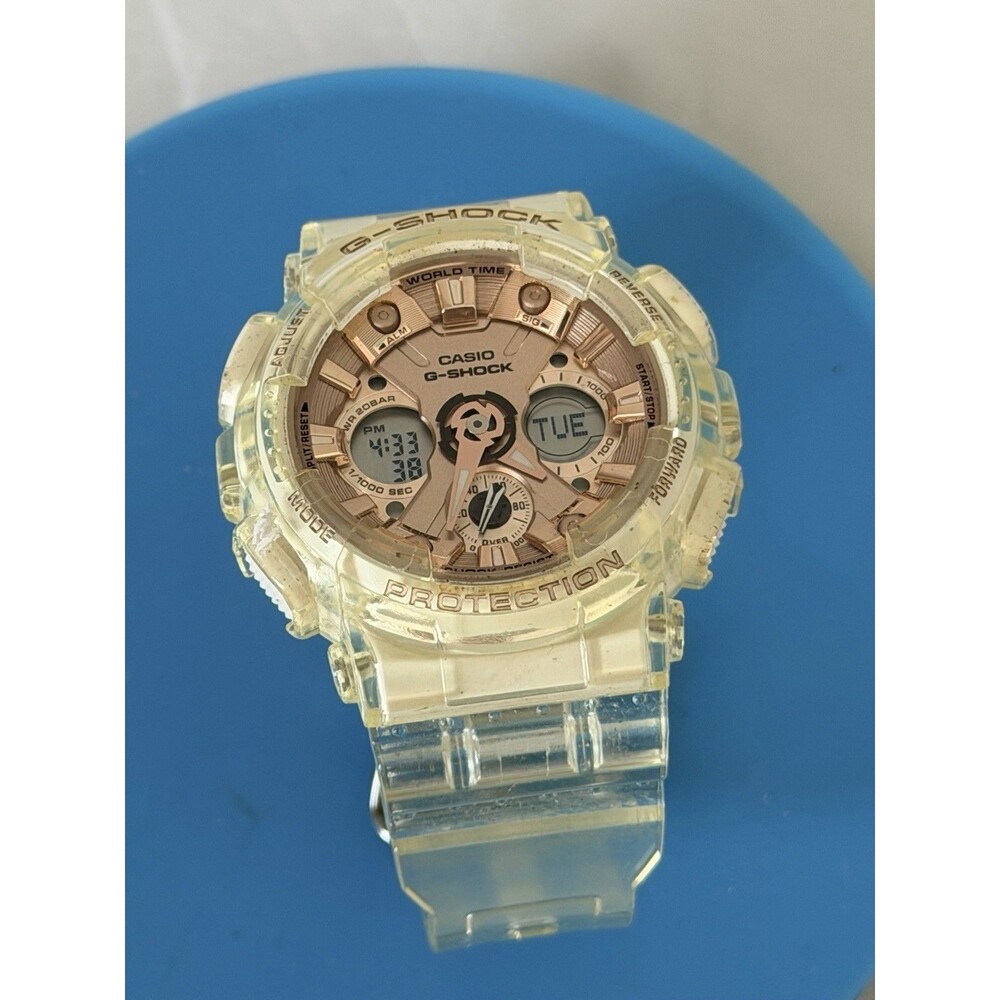 Casio G-Shock GMA-S120SR-7A Clear Rose Gold Analog Digital Watch 5518